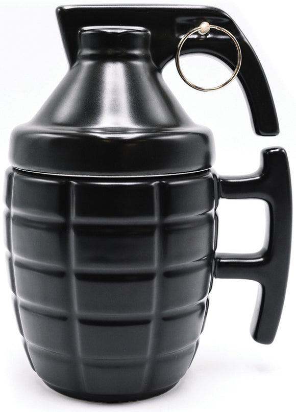 Caliber Gourmet Black Grenade Mug With Lid M1069