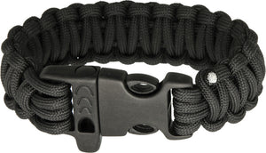 Combat Ready 9'' Black Paracord Survival Bracelet 361