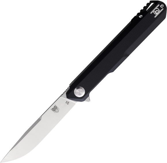 Cobratec Knives Monarch Linerlock Black G10 Folding D2 Pocket Knife MONBLK