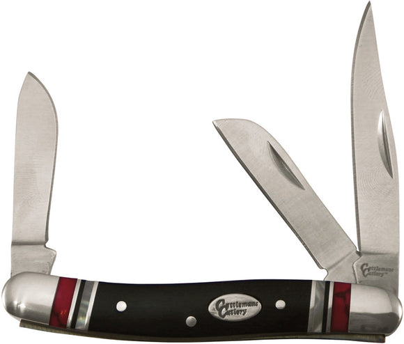 Cattleman's Cutlery Cheyenne Stockman Red Knife Pakkawood Folding 3Cr13 0001CR