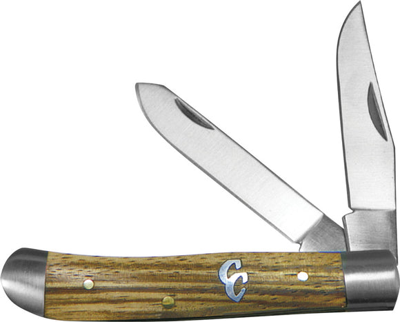 Cattleman's Cutlery Sagebrush Mini Trapper Knife Zebra Wood Folding 3Cr13 0008ZW