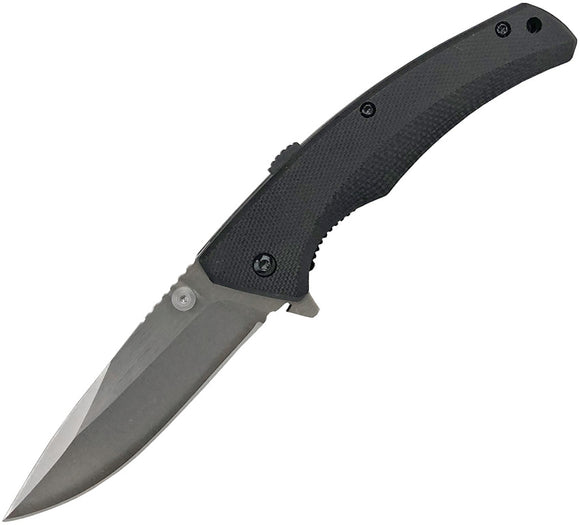 Cattleman's Cutlery Sidewinder Linerlock A/O Black G10 Folding Knife CC0041B