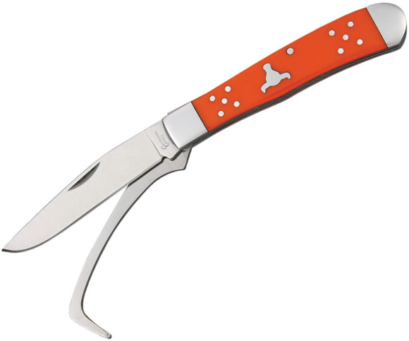 Cattleman's Cutlery Farriers Hoof Pick Companion Orange Folding Knife 0067OD