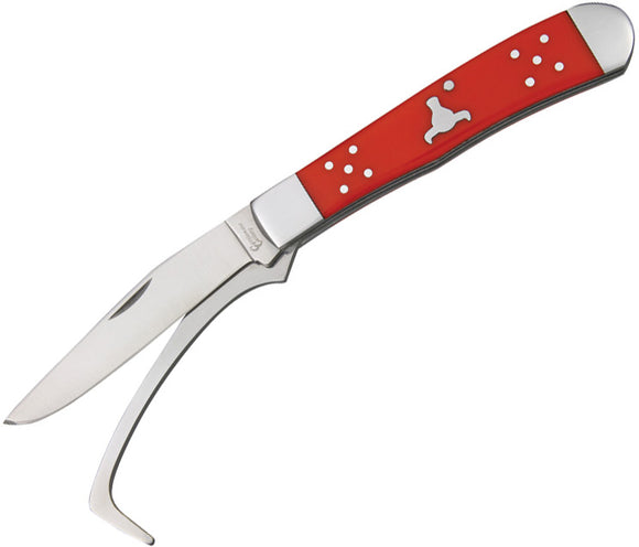 Cattleman's Cutlery Farriers Companion Red Hoof Pick Blade Folding Knife 0067RD