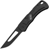SOG Centi II Lockback Stainless Black Oxide Handle Folding Blade Knife
