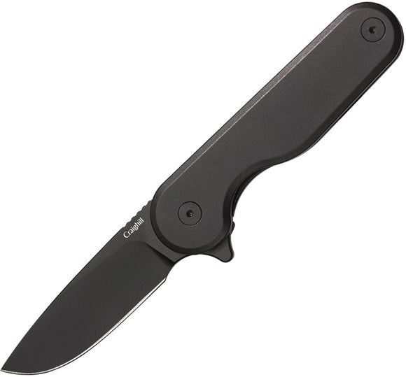 Craighill Rook Framelock Vapor Black Folding 12C27 Pocket Knife FFKPM110