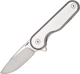 Craighill Rook Framelock Stainless Folding Silver 12C27 Pocket Knife FFKST100