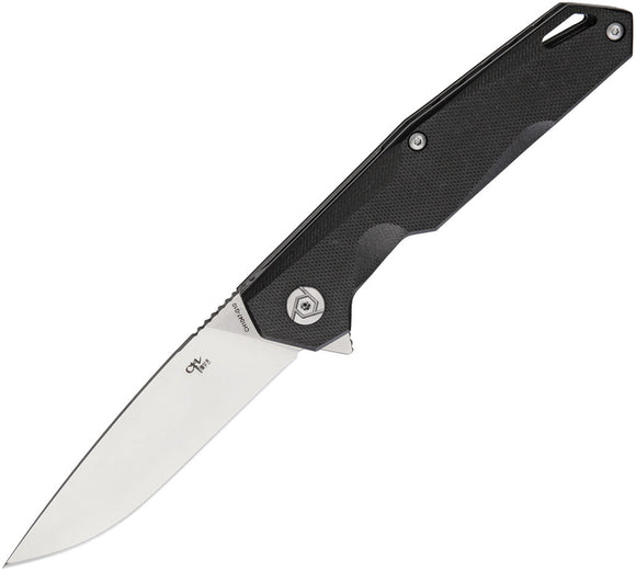 CH KNIVES Linerlock Black G10 Folding D2 pocket Knife Flipper 1047bk