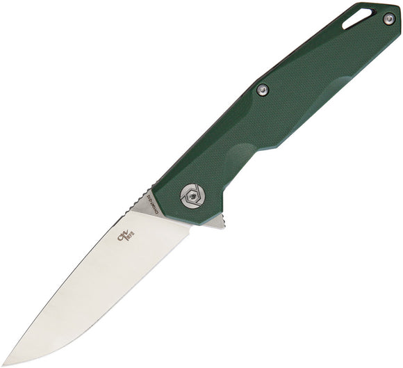 CH KNIVES Linerlock Green Folding D2 Knife Flipper 1047gr