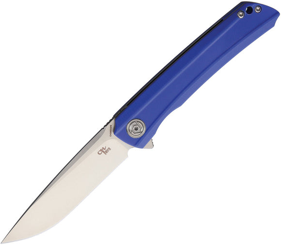 CH KNIFE Linerlock Blue G10 Folding D2 Tool Steel Pocket Knife 3002BL