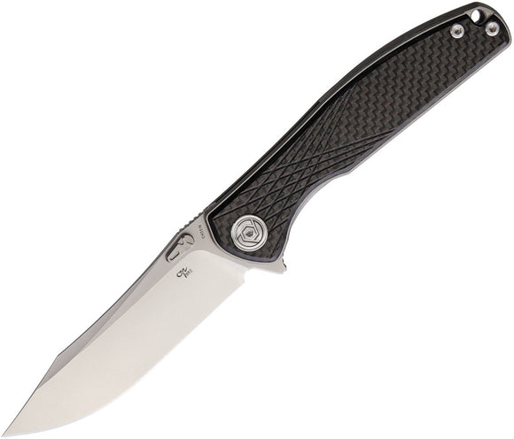 CH KNIFE Linerlock Carbon Fiber Folding S35VN Stainless Pocket Knife 3516S