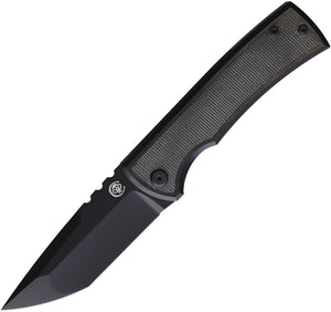 Chaves Redencion 229 Framelock Black Titanium M390 Tanto Folding Knife 005