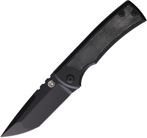 Chaves Redencion 229 Framelock Black Titanium M390 Tanto Folding Knife 007