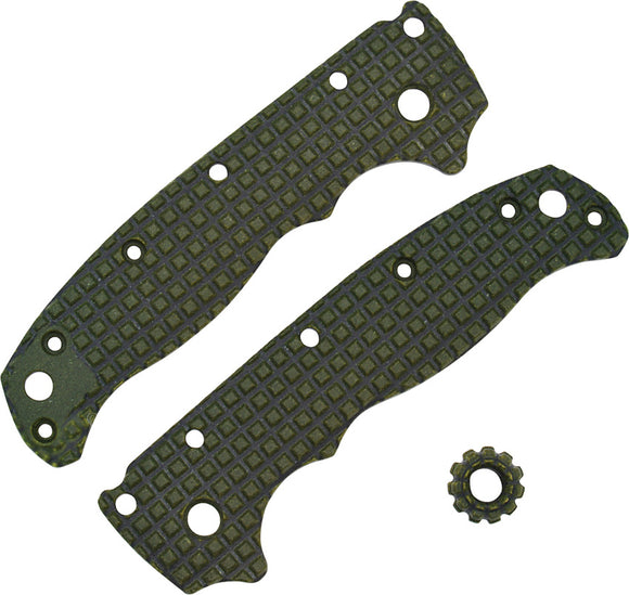 Chroma Scales Demko AD 20.5 OD Green Knife Handle Scales w/ Bead 10053008