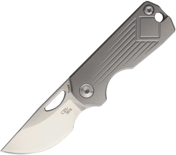 CH Knife Toad Slip Joint Mini Gray Titanium AUS-8 Folding Pocekt Knife TOADS
