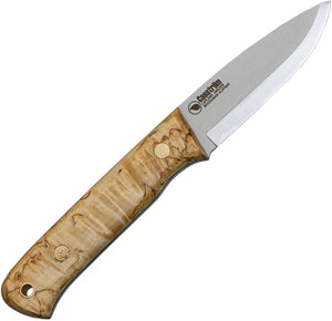 Casstrom Woodsman 8" Fixed Blade Curly Birch Fixed Blade knife + Sheath 10804
