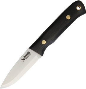 Casstrom Woodsman 8" Bog Oak Bohler K720 Scandi Grind Fixed Knife + Sheath & Firestarter 10829