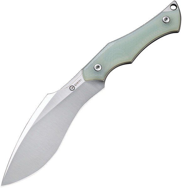 Civivi Vaquita II Jade G10 Nitro-V Mini Kukri Fixed Blade Neck Knife 047C2