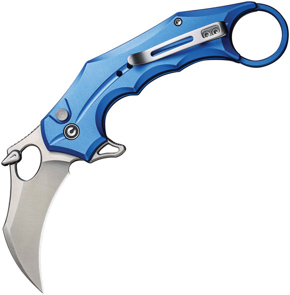 Civivi Incisor II Button Lock Blue Aluminum Folding Nitro-V Pocket Knife 16016B2