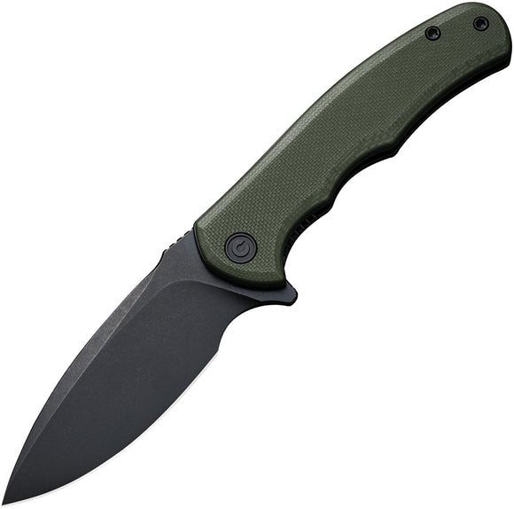 Civivi Mini Praxis Linerlock Green G10 Folding D2 Steel Pocket Knife 18026C1