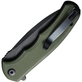 Civivi Mini Praxis Linerlock Green G10 Folding D2 Steel Pocket Knife 18026C1