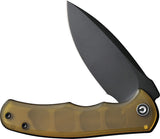 Civivi Mini Praxis Linerlock Ultem Folding Black D2 Steel Pocket Knife 18026C5