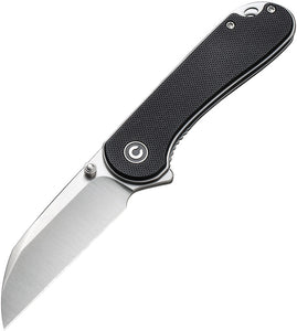 Civivi Elementum Linerlock Black G10 Folding Nitro-V Wharncliffe Knife 18062AF1