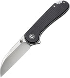 Civivi Elementum Linerlock Black Micarta Folding Nitro-V Pocket Knife 18062AF3