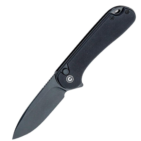Civivi Elementum II Button Lock Black G10 Folding Nitro-V Pocket Knife 18062P1