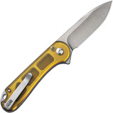 Civivi Elementum II Button Lock Ultem Folding Satin Nitro-V Pocket Knife 18062P7