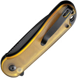 Civivi Elementum II Button Lock Ultem Folding Black Nitro-V Pocket Knife 18062P8