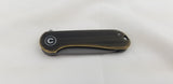 Civivi Mini Elementum Framelock Rubbed Brass Folding 14C28N Pocket Knife 18062Q1