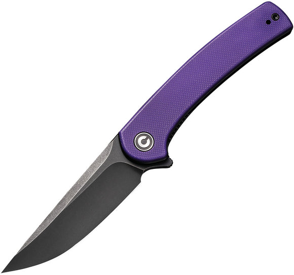 Civivi Mini Asticus Linerlock Purple G10 Folding 10Cr15CoMoV Knife 19026B4