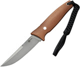 Civivi Tamashii Brown Micarta D2 Steel Fixed Blade Knife w/ Belt Sheath 190465