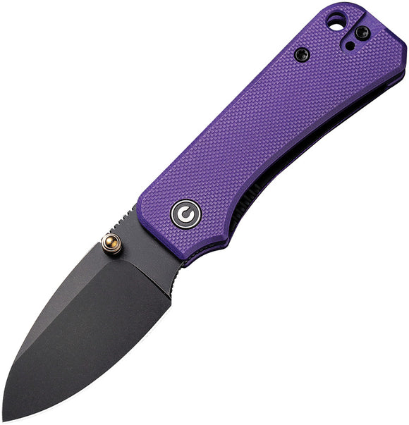 Civivi Baby Banter Pocket Knife Purple G10 Folding Nitro V Drop Pt 19068S4