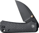 Civivi Baby Banter Linerlock Black Micarta Folding Wharncliffe Knife 19068SC1