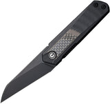 Civivi Ki-V Plus Pocket Knife Linerlock Black CF & G10 Folding Nitro-V 20005B3