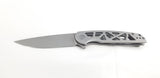 Civivi Perf Framelock Gray Stainless Steel Folding Nitro-V Pocket Knife 20006A