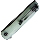 Civivi Bo Linerlock Jade G10 Folding Nitro-V Drop Point Pocket Knife 20009B4