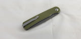 Civivi Stylum Slip Joint Olive Green Micarta Folding 10Cr15CoMoV Knife 20010BB