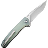 Civivi Mini Sandbar Pocket Knife Linerlock Jade G10 Folding Nitro-V Blade 200112