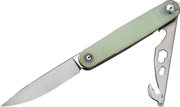 Civivi Crit Multi-Tool Linerlock Jade G10 Folding Nitro-V Pocket Knife 20014F2