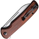 Civivi Chevalier Pocket Knife Button Lock Cuibourtia Wood Folding 14C28N 200223