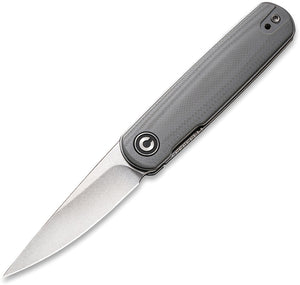 Civivi Lumi Linerlock Gray G10 Folding 14C28N Drop Point Pocket Knife 200242