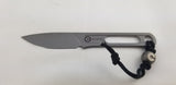 Civivi Minimis Gray 10Cr15CoMoV Fixed Blade Neck Knife w/ Kydex Sheath 200262