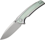 Civivi Teraxe Pocket Knife Gray & Jade Stainless & G10 Folding Nitro-V 200362