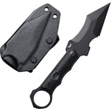 Civivi Orthrus Fixed Blade Knife Black G10/Stainless Nitro-V w/ Sheath 20037B1