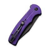 Civivi Cogent 7.88" Button Lock Purple g10  14C28N Black Folding Knife 20038d2