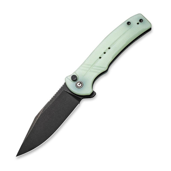 Civivi Cogent Button Lock Jade  g10  14C28N Black Folding Knife 20038d3