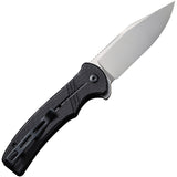 Civivi Cogent Pocket Knife Button Lock Black Micarta Folding 14C28N 20038D7